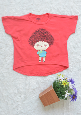 Áo Cotton Bé Gái Búp Bê Hồng Dâu Đại 