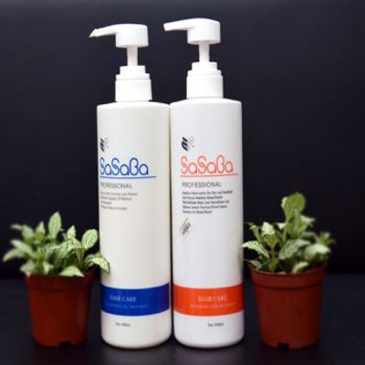 DẦU GỘI VÀ HOÀN HÌNH SASABA TRÒN 500ML x 2