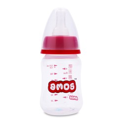 Bình sữa cổ thường không có tay cầm Amos 125ml
