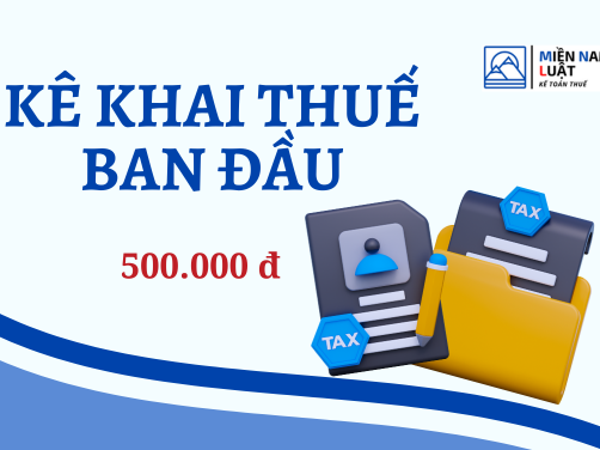 Kê Khai Thuế Ban Đầu