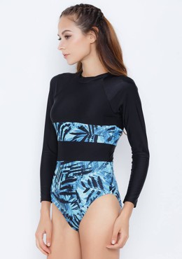 Đồ Bơi 1 Mảnh Tay Dài Interlace Swimsuit