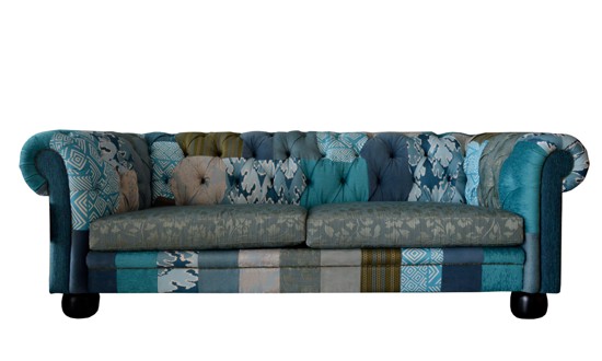 Sofa vải Opera xanh