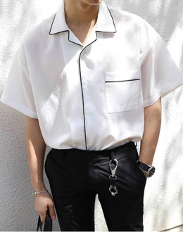 អាវដៃខ្លីពណ៌ស