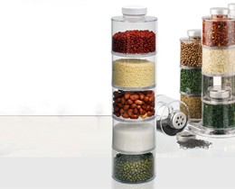 Bộ đựng gia vị 5 tầng