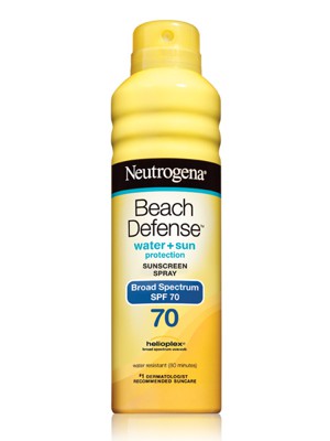 BEACH DEFENSE SPRAY BROAD SPECTRUM SPF 70 SUNSCREEN – NEUTROGENA