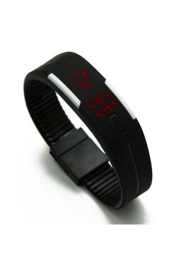 នាឡិកា LED ជាមួយនឹងខ្សែដៃ Silicone