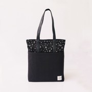 Kuro Tote in Black and Prints