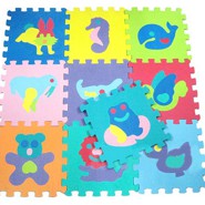 Thảm xốp hình thú 30x30cm, 10 miếng