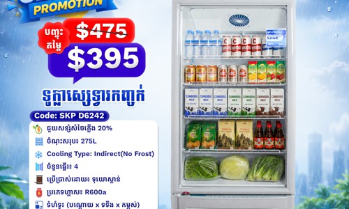  ទូក្លាស្សេ ទ្វារកញ្ចក់ SKP D6242