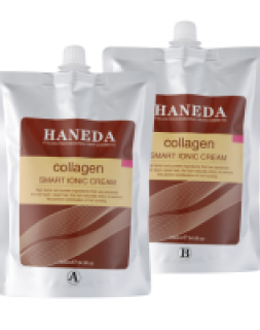 THUỐC DUỖI TÓC HANEDA COLLAGEN SMART CREAM 1000ML X 2 