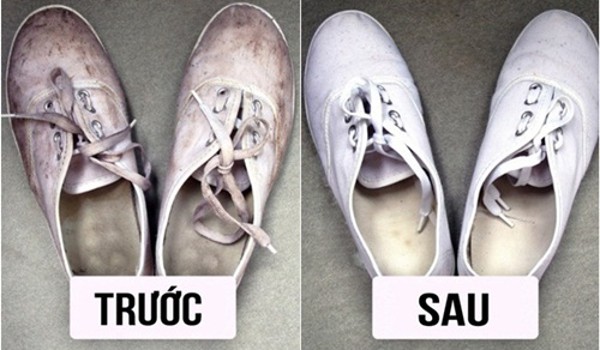 Bí quyết tẩy trắng cho giày chuẩn không cần chỉnh