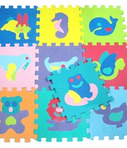 Thảm xốp hình thú 30x30cm, 10 miếng