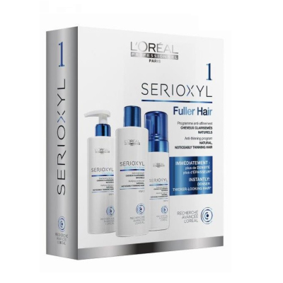 KIT SERIOXYL FULLER LOREAL CHO MÁI TÓC DÀY HƠN NGAY LẬP TỨC 