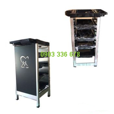 XE ĐẨY DỤNG CỤ LÀM TÓC 5 TẰNG KIM LOẠI