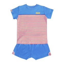 Bộ bo nam sọc ngang tay ngắn Vườn Xuân