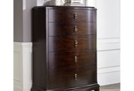 Sophia Mahogany Brown 5-Drawer Chest of Drawers