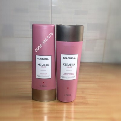 DẦU GỘI XẢ BẢO VỆ MÀU NHUỘM GOLDWELL KERASILK 250ML 