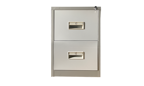 TWO DRAWERS FILING CABINET PLASTIC HANDLE