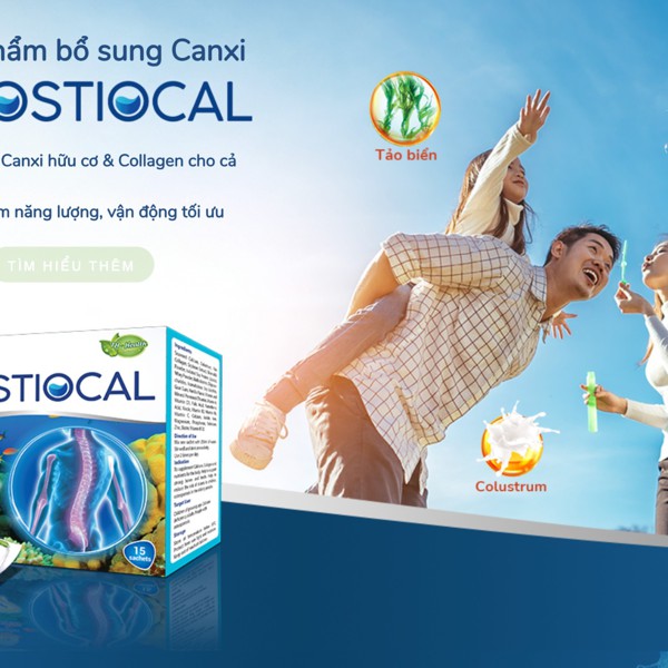 Thực phẩm bổ sung canxi  TH Ostiocal