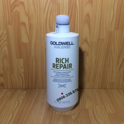DẦU XẢ GOLDWELL RICH DUALSENSE PHỤC HỒI TÓC SIÊU MƯỢT 1000ML 
