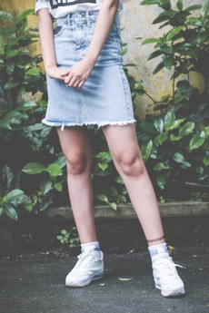 Chân váy jean