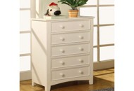 White 5-Drawer Chest of Drawers