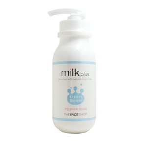 MILK PLUS ENRICHED WITH NATURAL ORIGIN MILK CREAM SHOWER – THEFACESHOP