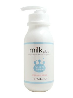 SỮA TẮM MILK PLUS ENRICHED WITH NATURAL ORIGIN MILK CREAM SHOWER – THEFACESHOP