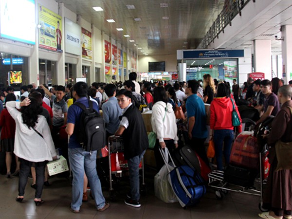 Tân Sơn Nhất sẽ đón 2,5 triệu hành khách dịp Tết