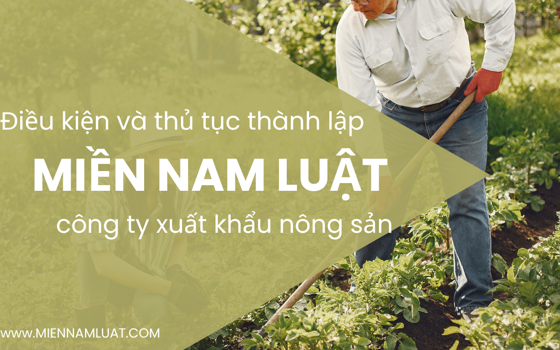 Điều kiện và thủ tục thành lập công ty xuất khẩu nông sản
