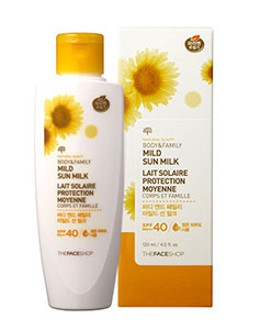 NATURAL SUN ECO BODY & FAMILY MILD SUN MILK – THEFACESHOP