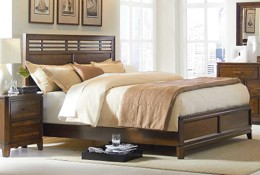 Walnut & Cherry Queen Bed - Avion