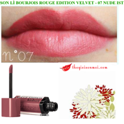 Son Bourjois Velvet 07 Nude ist