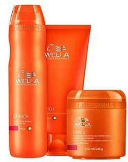 DẦU GỘI XẢ HẤP WELLA ENRICH CHO TÓC KHÔ XƠ HƯ TỔN 