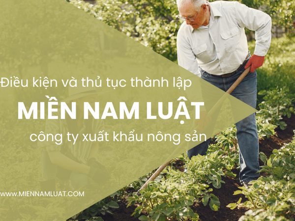 Điều kiện và thủ tục thành lập công ty xuất khẩu nông sản