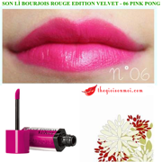 Son Bourjois Velvet 06 Pink Pong