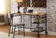 Wood & Metal Casual Industrial Desk - Alexander