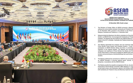 អាស៊ានចេញសេចក្តីថ្លែងការណ៍ ស្តីពីលទ្ធផលនៃកិច្ចប្រជុំពិសេសរដ្ឋមន្ត្រីការបរទេសអាស៊ាន អំពីស្ថានភាពបច្ចុប្បន្នកម្ពុជា-ថៃ